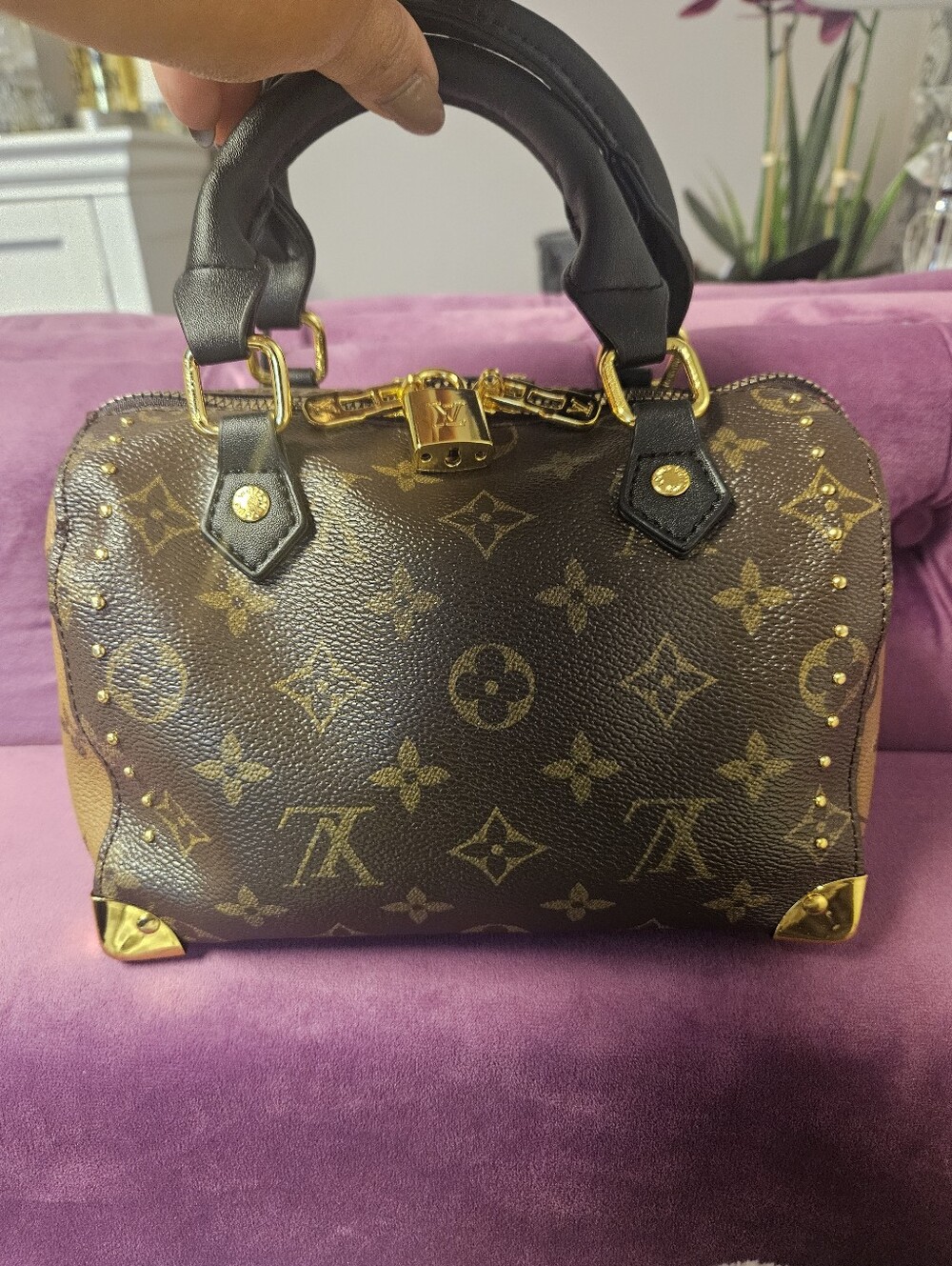 Brown Monogram Canvas Mini Speedy - Picture 3 of 5